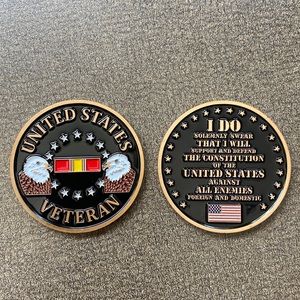 Pair of United States Veteran coins